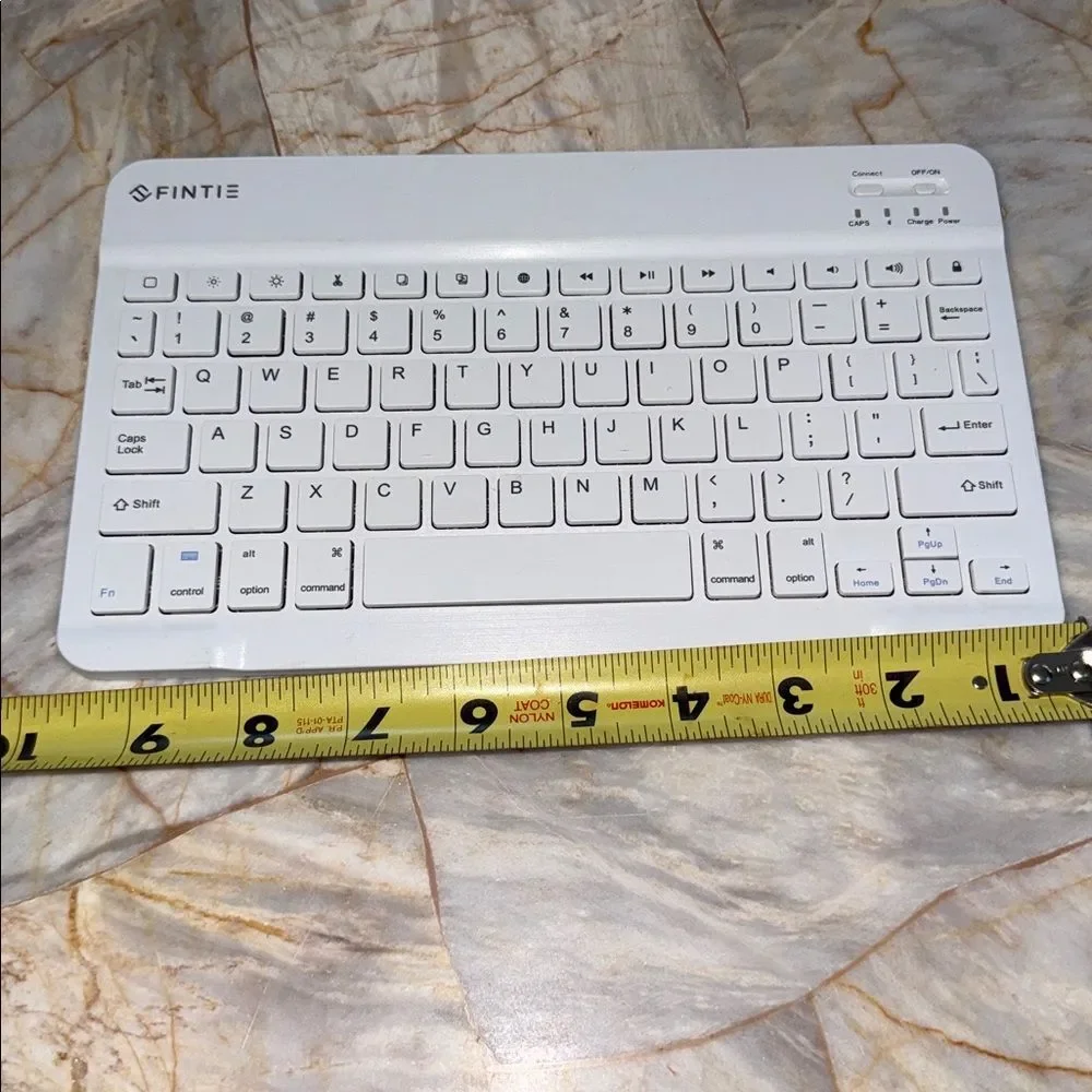 Fintie Ultra-Thin‎ Wireless Bluetooth Keyboard White for iPad Tablet iOS QWERTY
